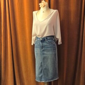 MOTHER Light Denim Skirt Sz 27